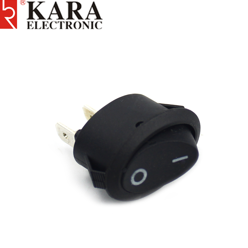 Rocker Oval Switch Black Rocker Switch KCD1 Elliptical Gray Switch