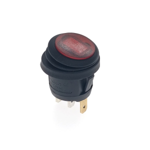 12V Waterproof Rocker Boat On-Off Toggle Switch SPST Marine Panel Socket Round Rocker Switch