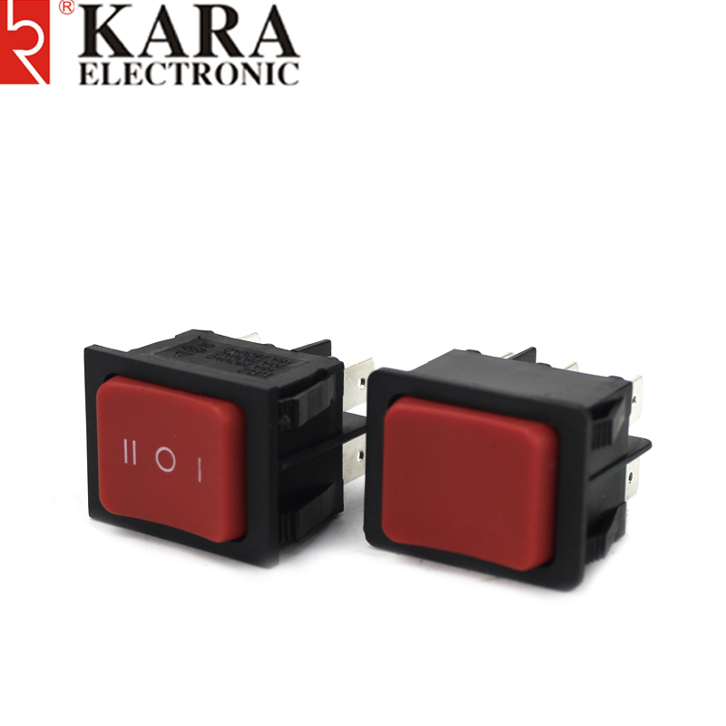 Power Momentary Series High Quality Resistant ON-OFF Dpst SPST Square Panel Mount Electrical Boat Rocker Switch