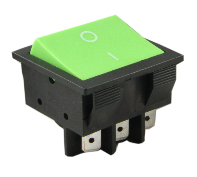 9 Pin Circuit Breaker Green Rocker Switch