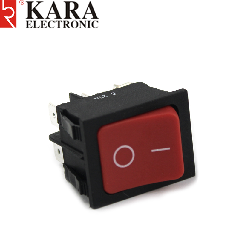 Power Momentary Series High Quality Resistant ON-OFF Dpst SPST Square Panel Mount Electrical Boat Rocker Switch